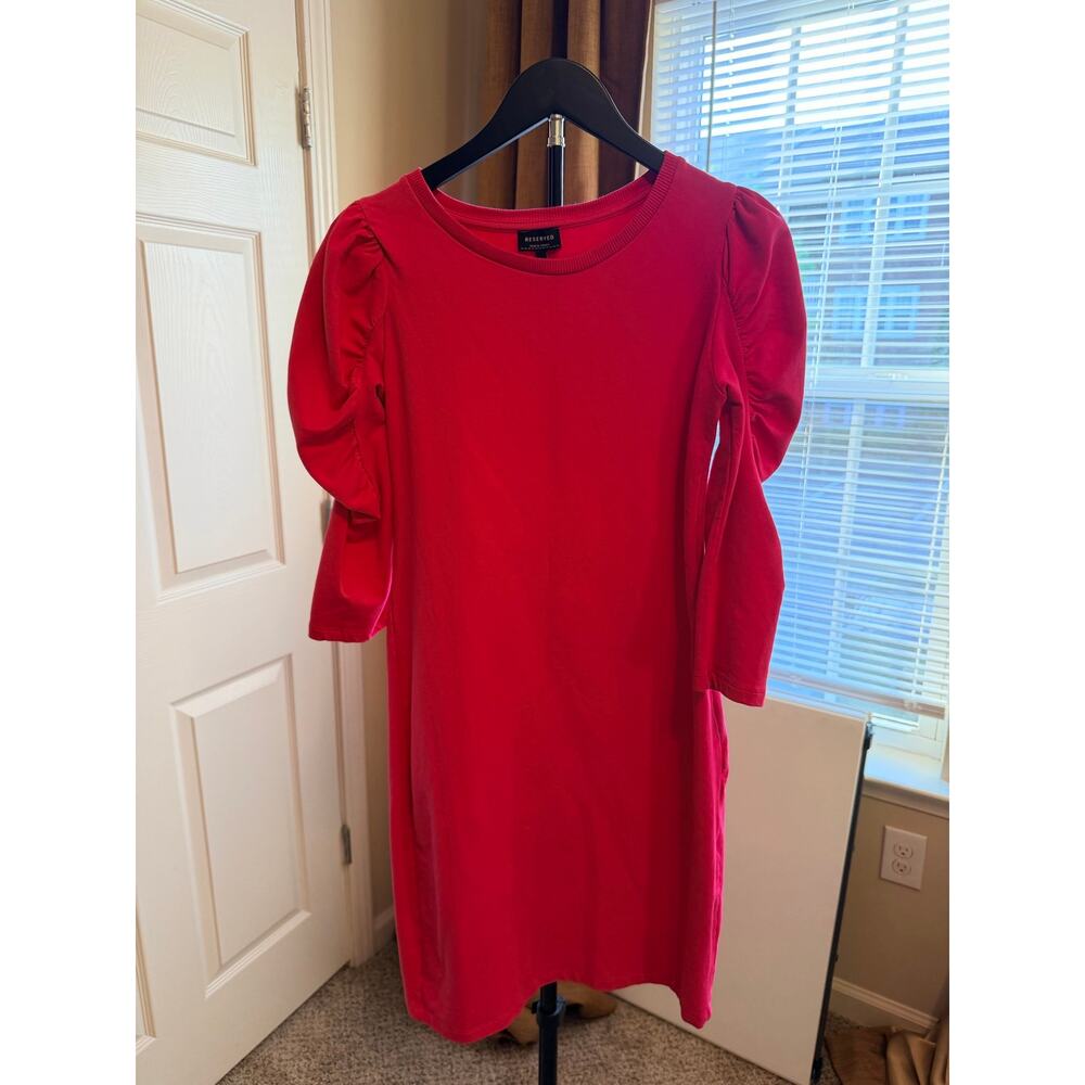 Reserved Pink Dress Cotton Blend Heavier Weight M EUC